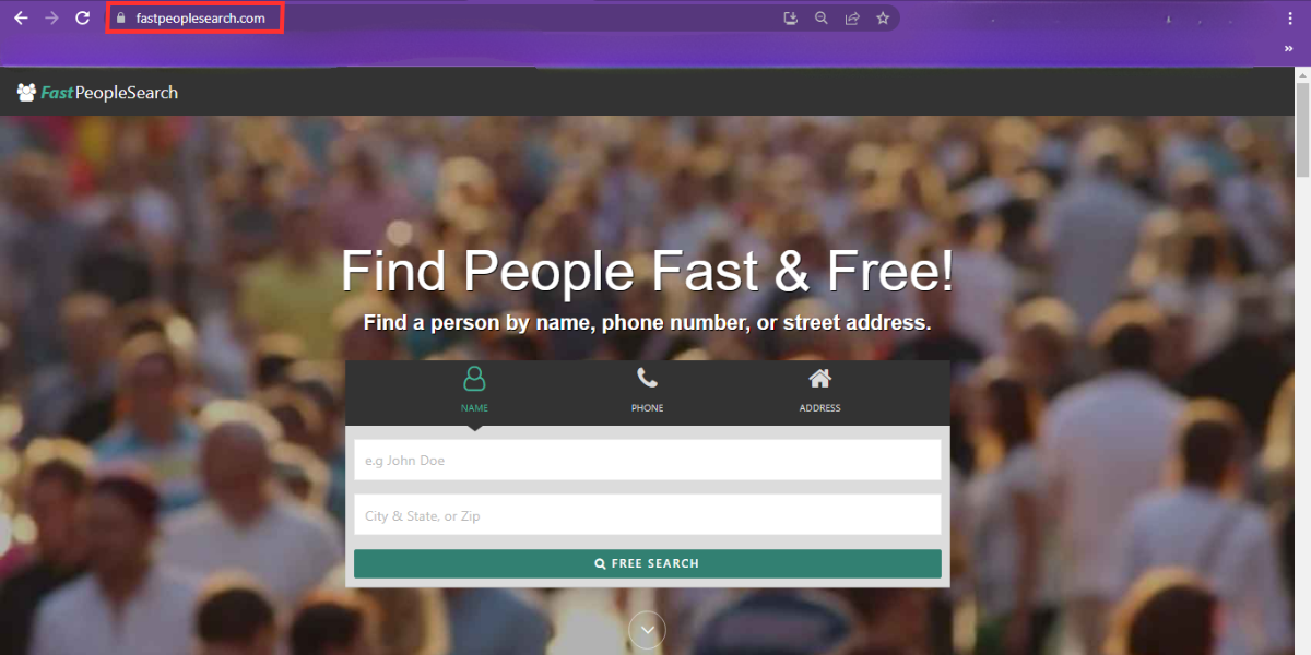 Fastpeoplesearch official website